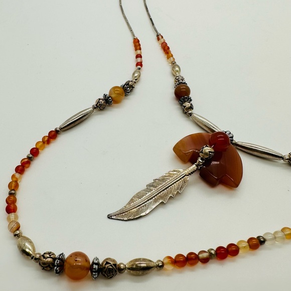 Vintage Totem Bear Southwestern Necklace - Picture 14 of 16